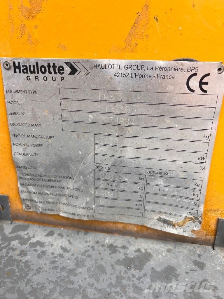 Haulotte Star 10 Teleskopbühnen