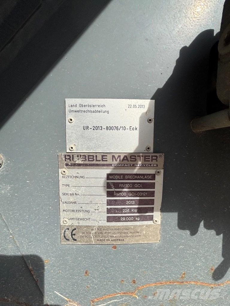 Rubble Master RM 100 Mobile Brecher