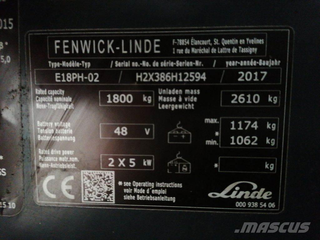 Linde E18PH Elektro Stapler
