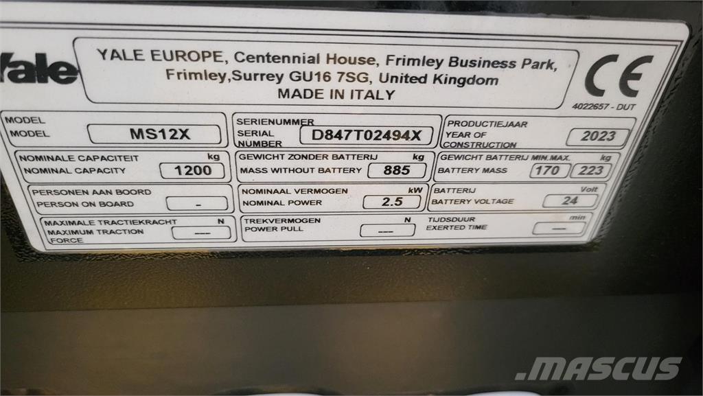 Yale MS12X Selbstfahrstapler