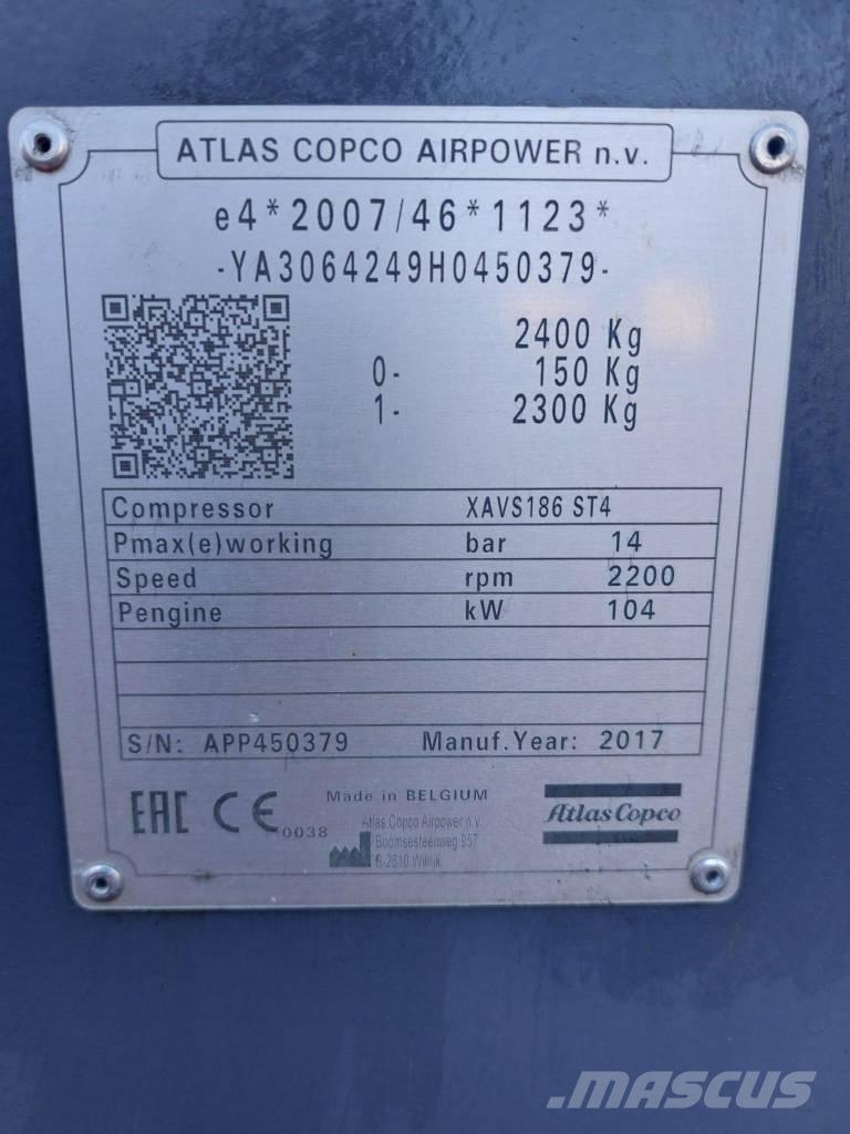 Atlas Copco XAVS186 Kompressoren