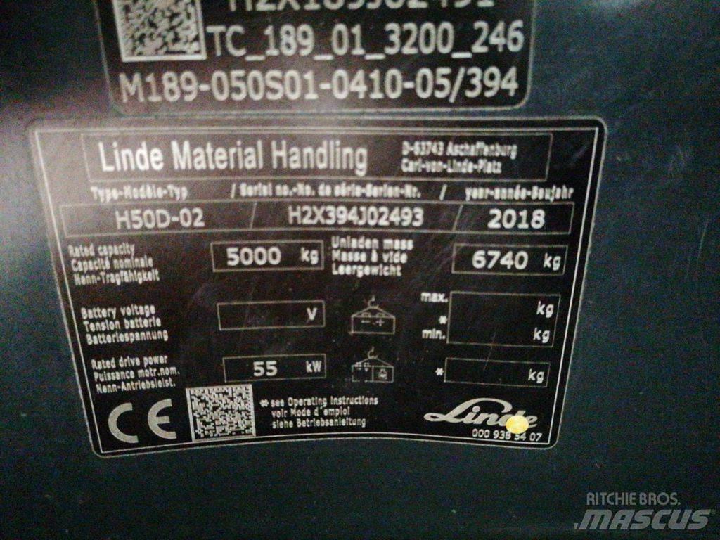 Linde H50D-02 Diesel Stapler