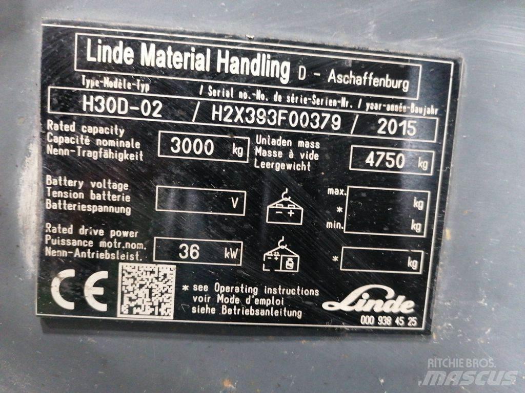 Linde H30D-02 Diesel Stapler