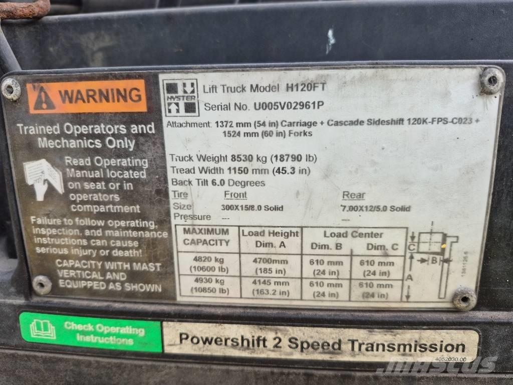 Hyster H 120 Andere Gabelstapler