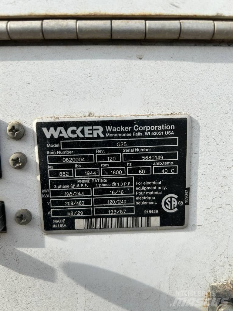 Wacker Neuson G 25 Diesel Generatoren