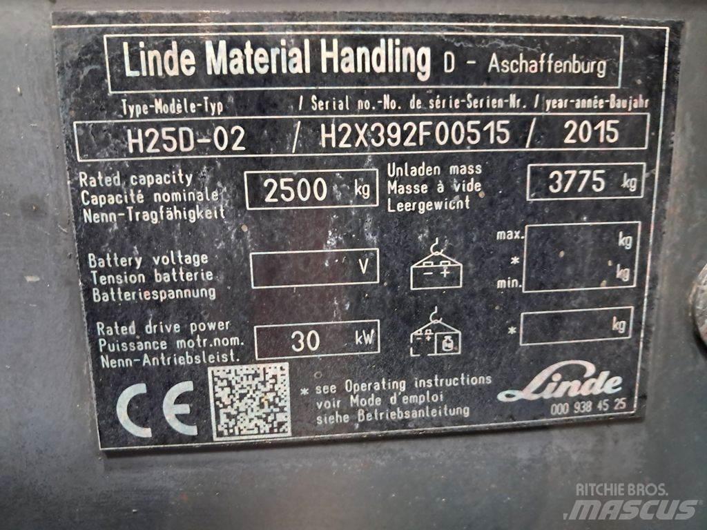 Linde H25D-02 Diesel Stapler