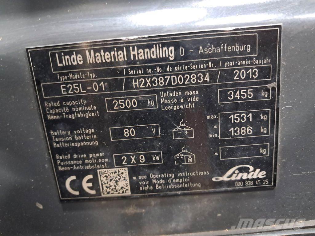 Linde E25L-01 Elektro Stapler