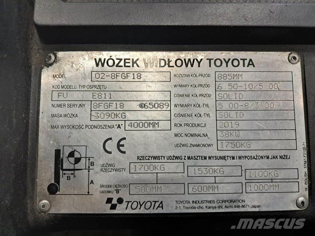 Toyota 02-8FGF18 Gas Stapler