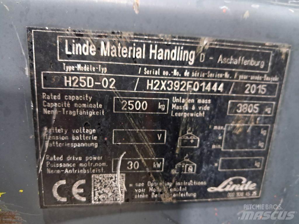 Linde H25D-02 Diesel Stapler