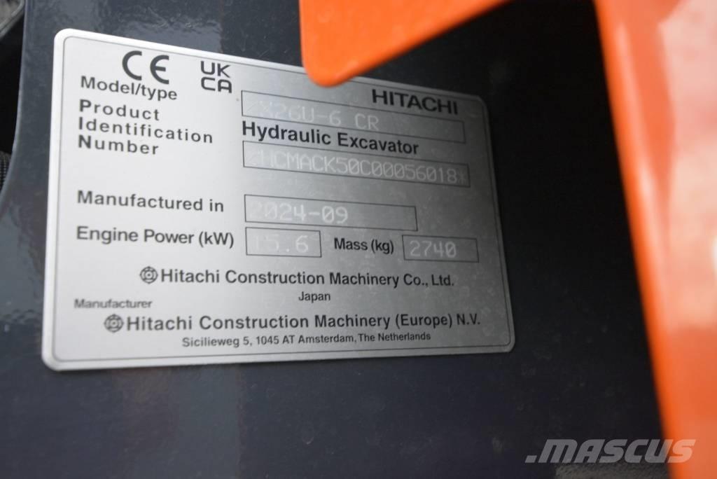 Hitachi ZX 26 U-6 Minibagger < 7t