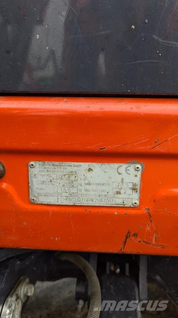 Kubota U 27-4 Minibagger < 7t