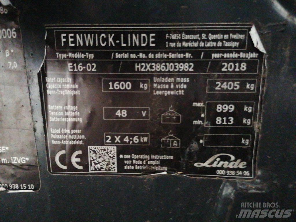 Linde E16-02 Elektro Stapler