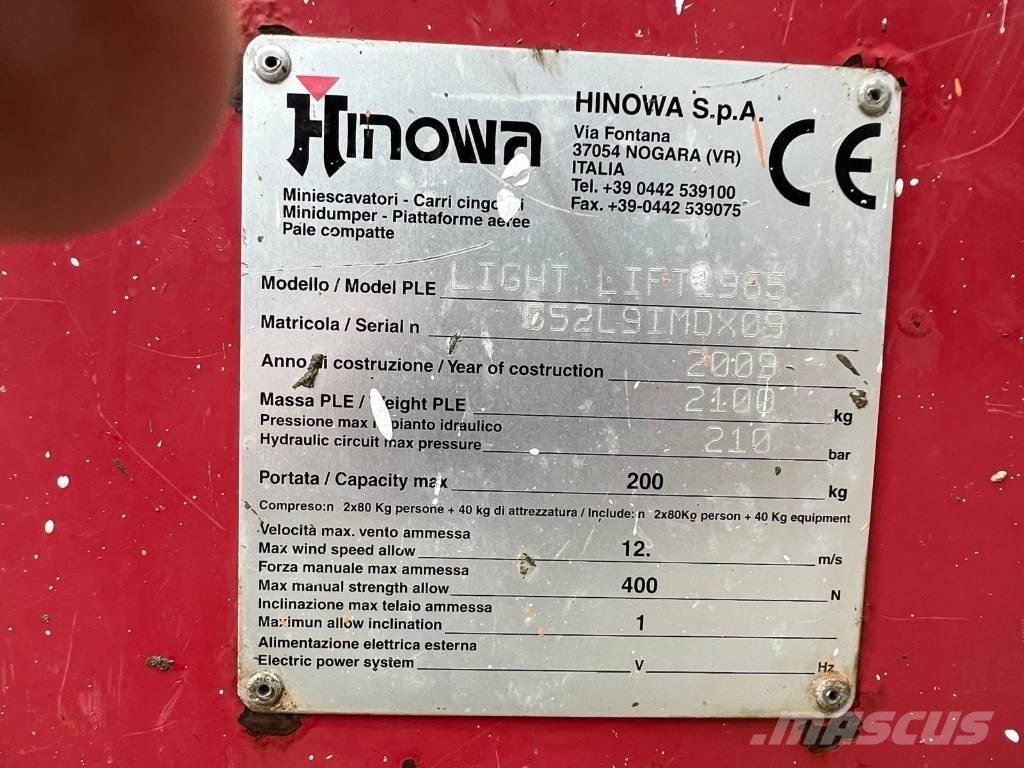 Hinowa LIGHLIFT 1965 Articulated boom lifts