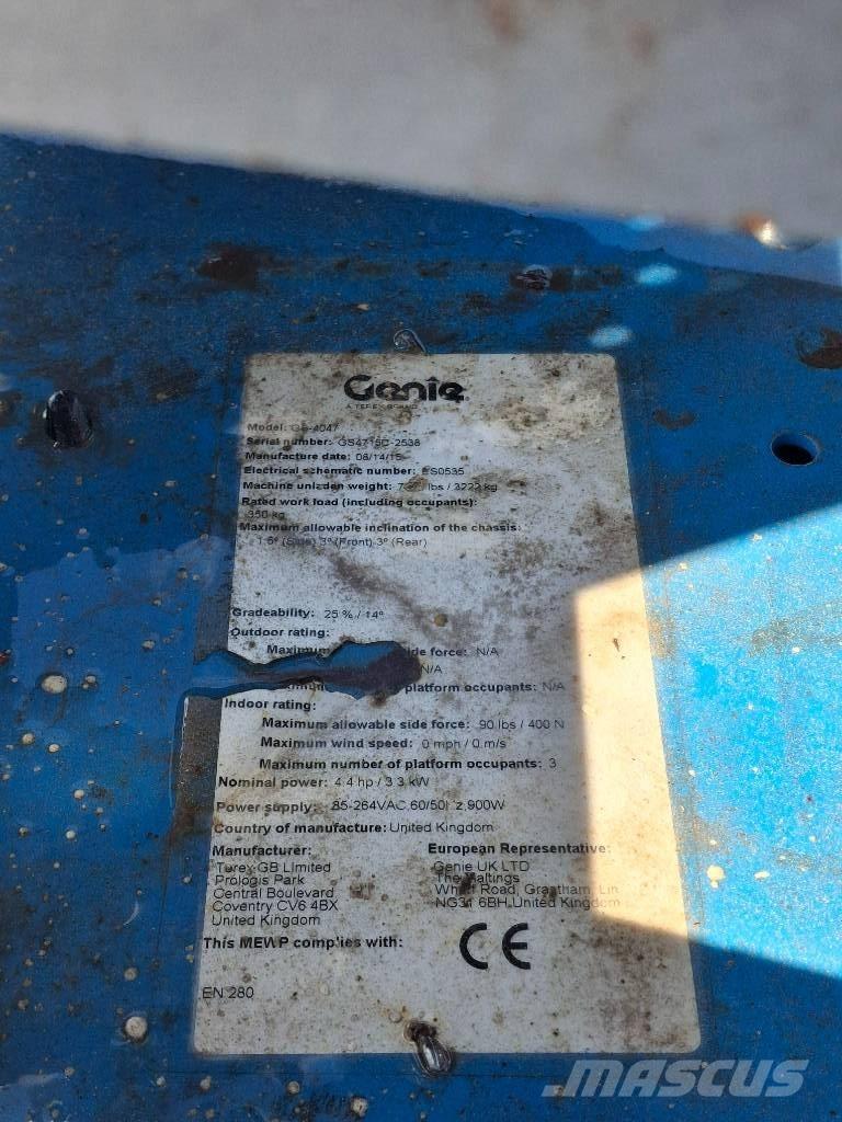 Genie GS4047 Scheren-Arbeitsbühnen