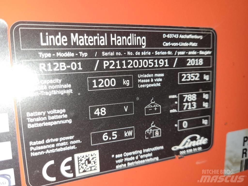 Linde R12B-01 Schubmaststapler
