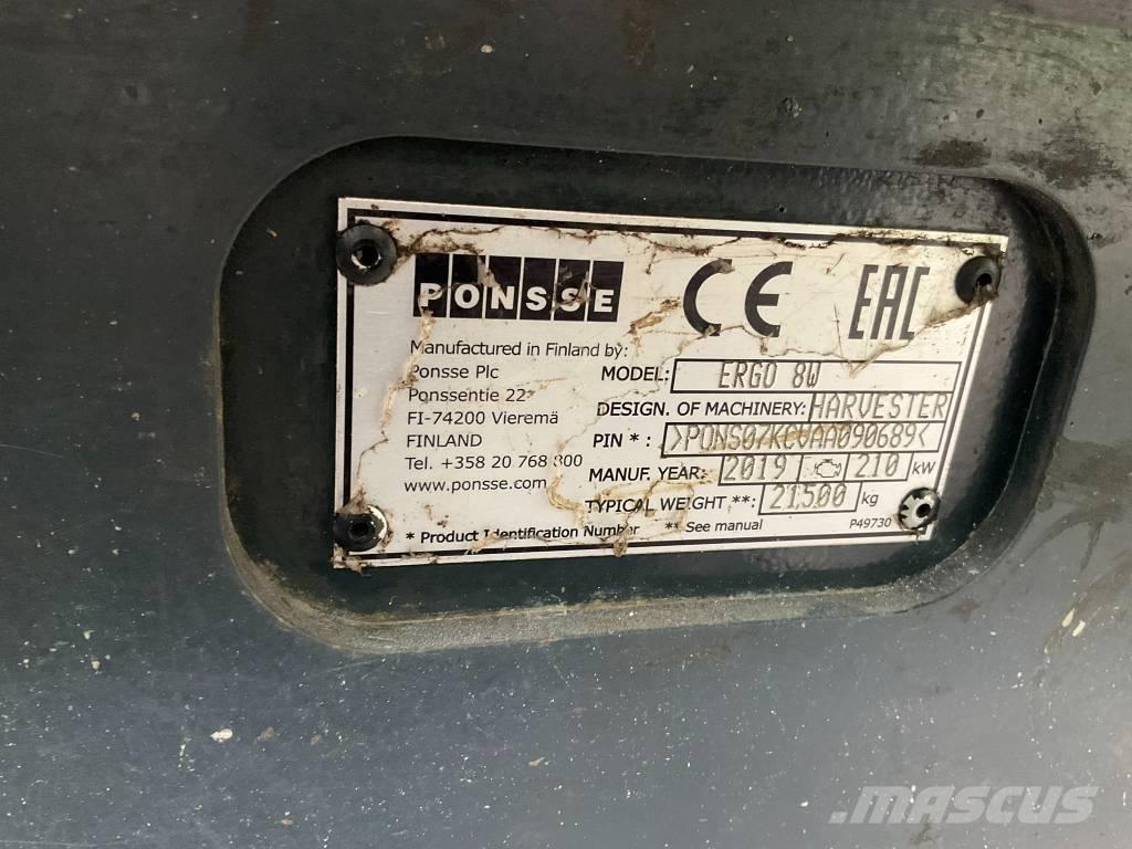 Ponsse Ergo 8W Harvester