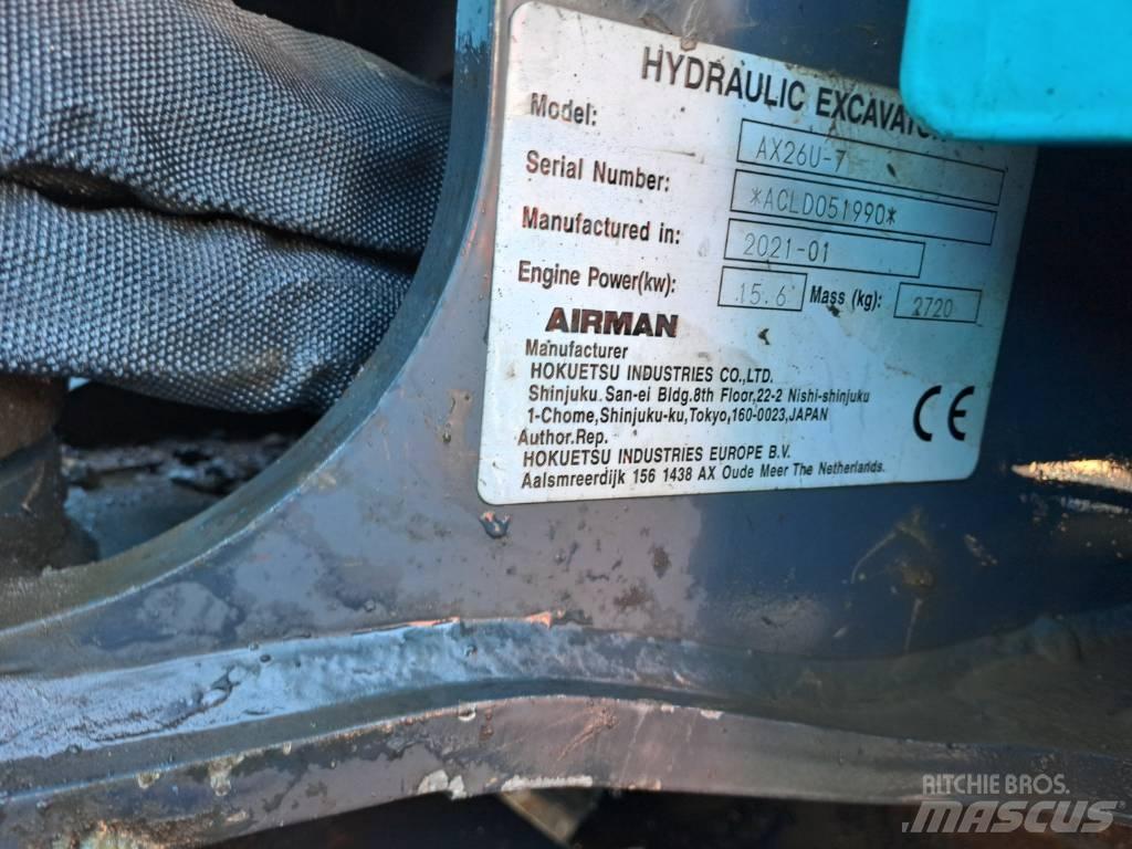 Airman AX26U Minibagger < 7t
