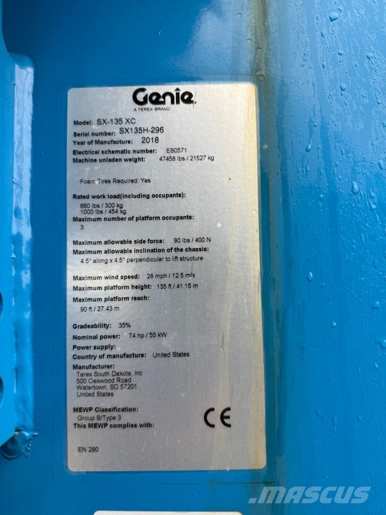 Genie SX 135 XC Gelenkteleskoparbeitsbühnen