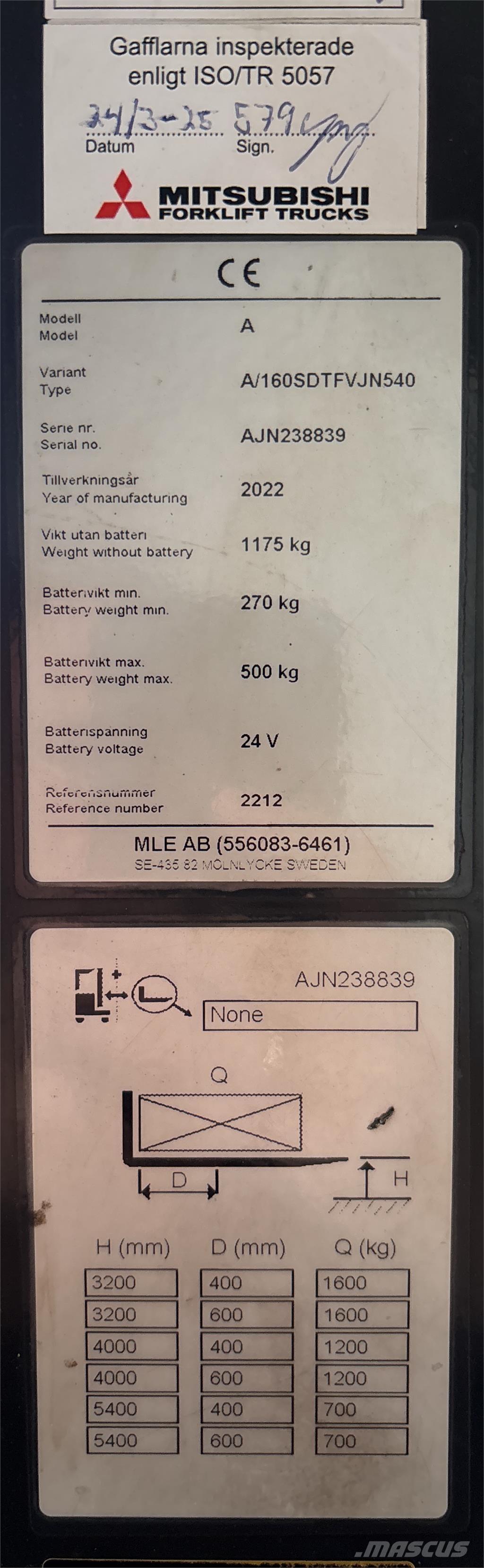 Atlet A160 Selbstfahrstapler