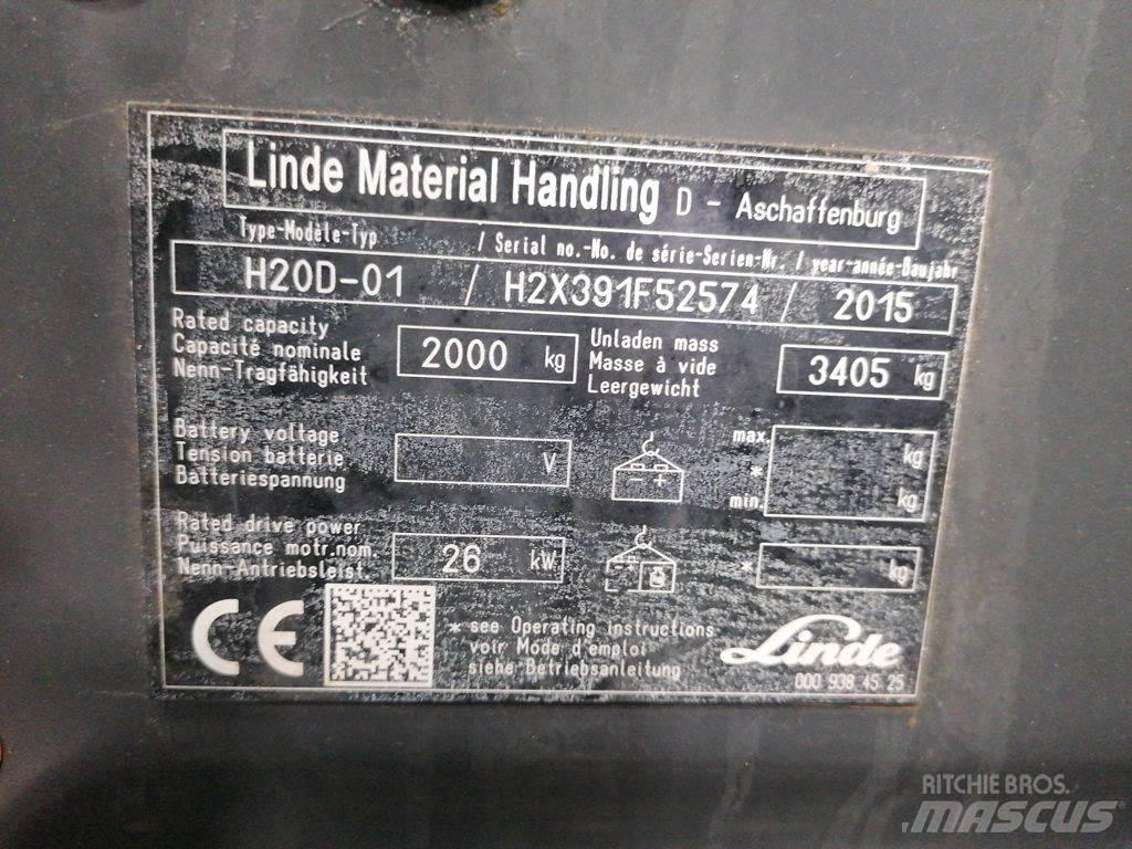 Linde H20D-01 Diesel Stapler