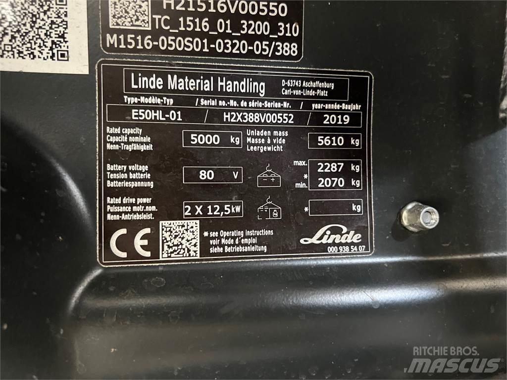 Linde E50HL-01 Elektro Stapler