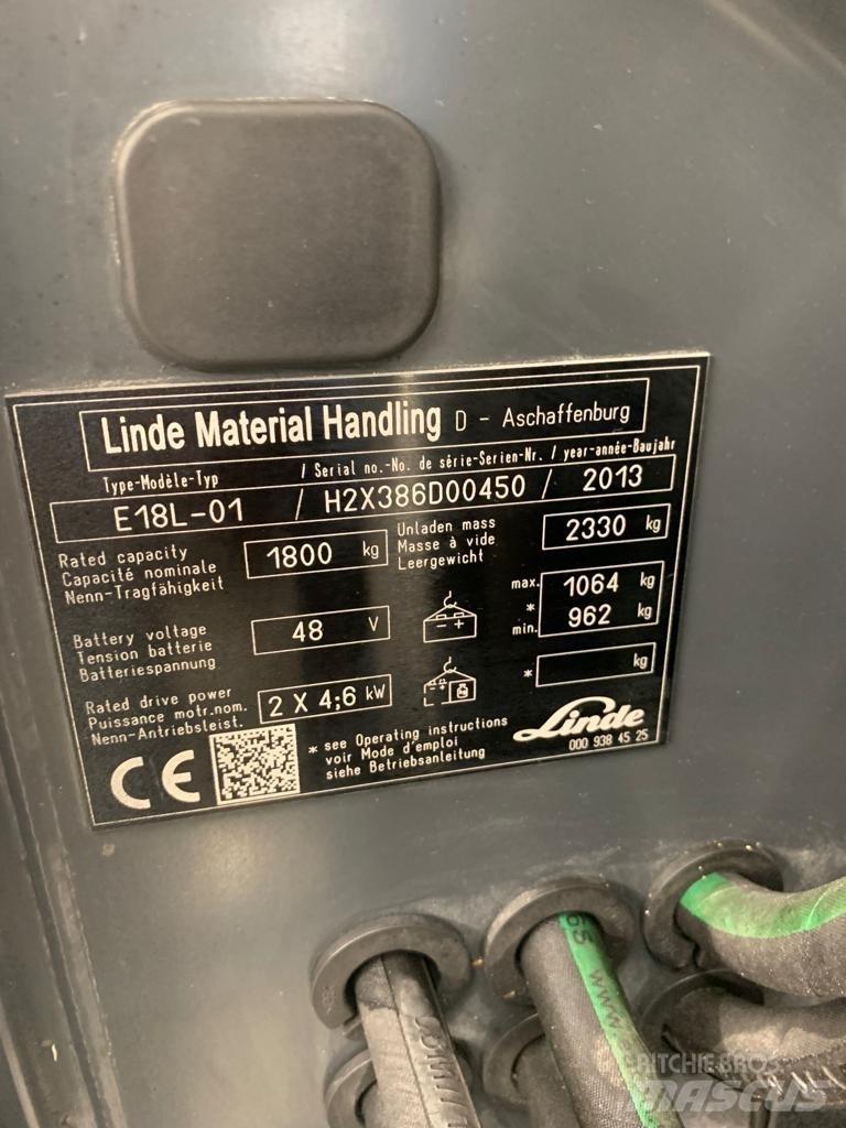 Linde E18 L Elektro Stapler
