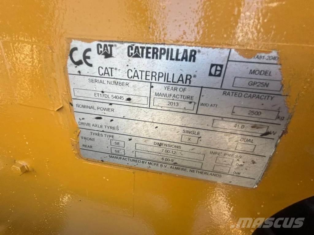 CAT GP25N Heftruck Gas Stapler