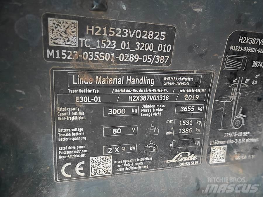 Linde E30L-01 Elektro Stapler