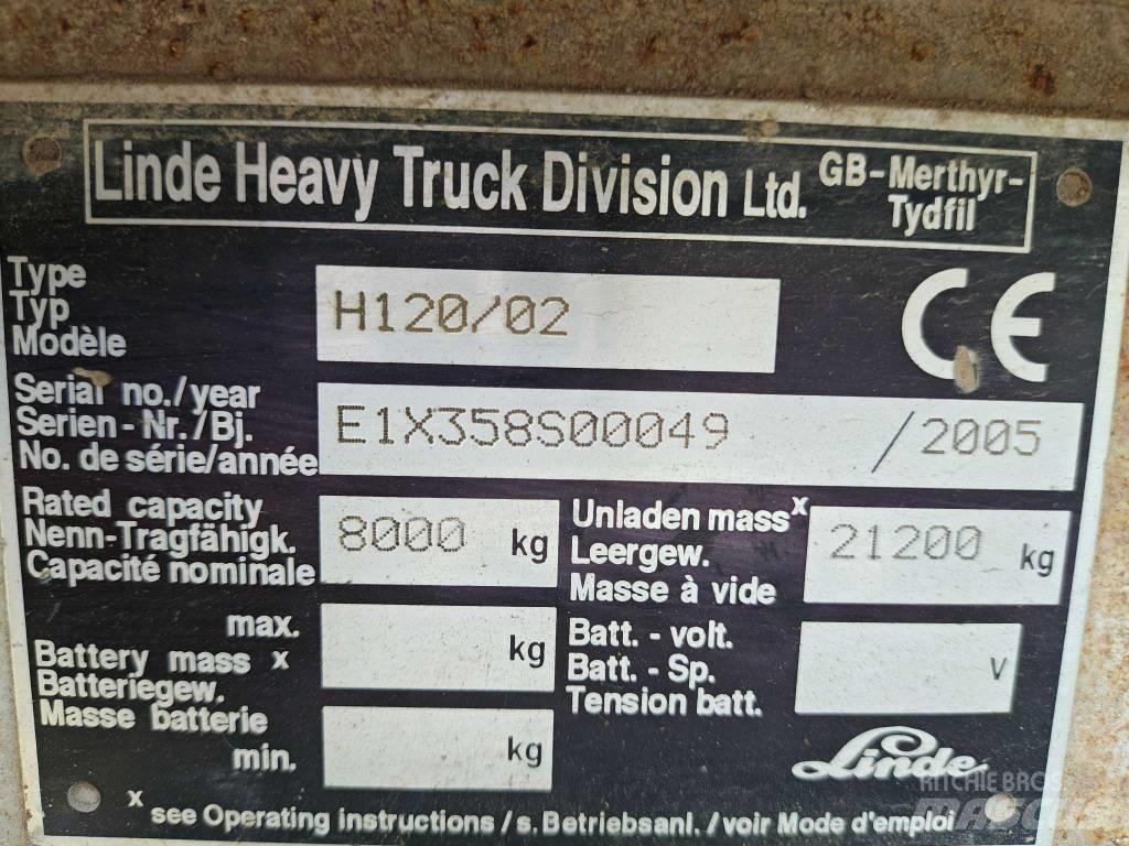 Linde H 120 Diesel Stapler