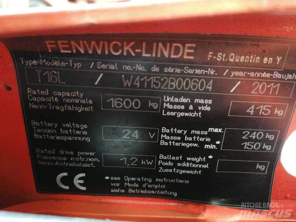 Linde T16L Niedergabelstapler