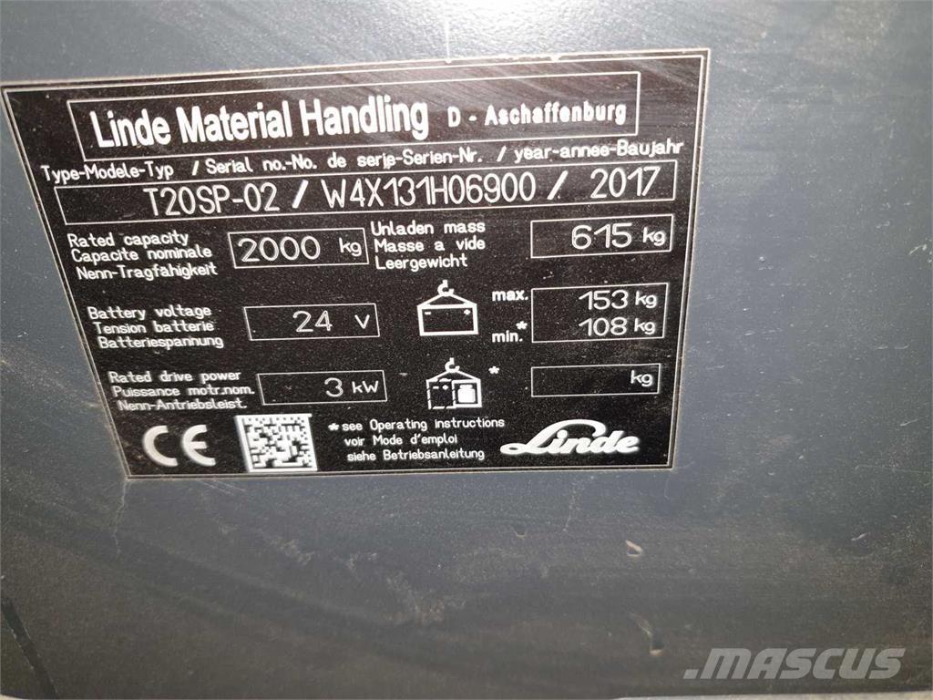 Linde T20SP ION Selbstfahrstapler