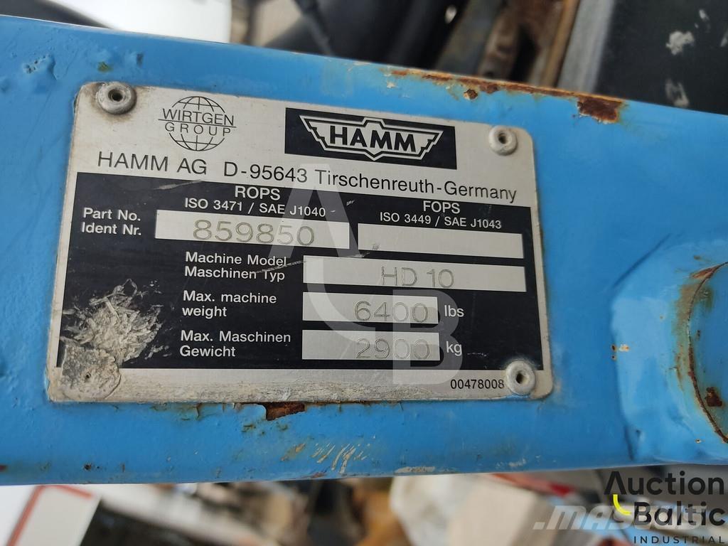 Hamm HD 10 Andere Walzen
