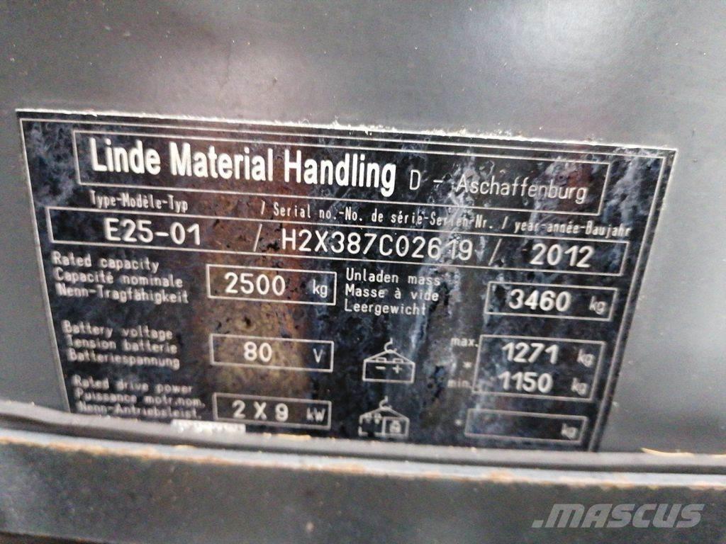 Linde E25-01 Elektro Stapler
