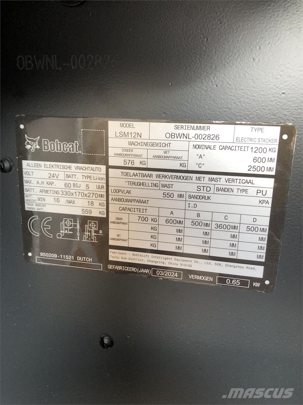 Bobcat LSM12N Selbstfahrstapler