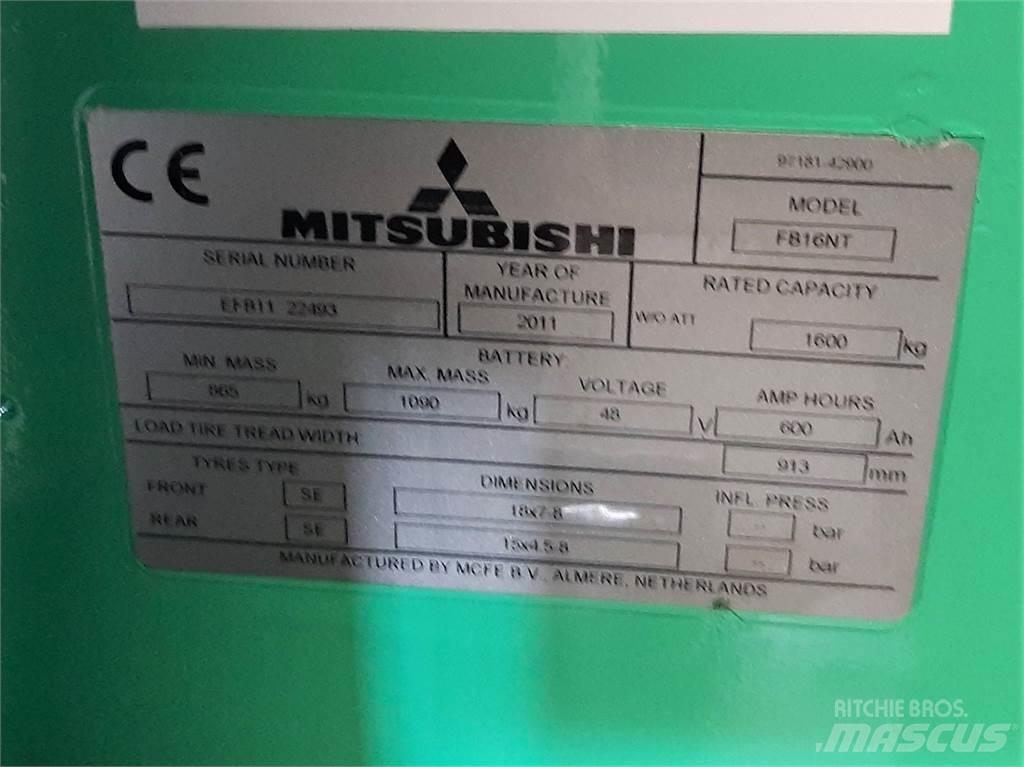 Mitsubishi FB16NT Elektro Stapler