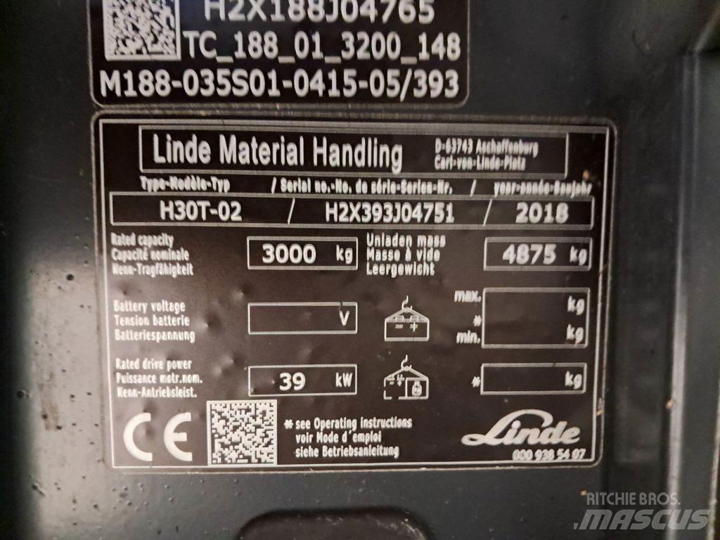 Linde H30T-02 Gas Stapler