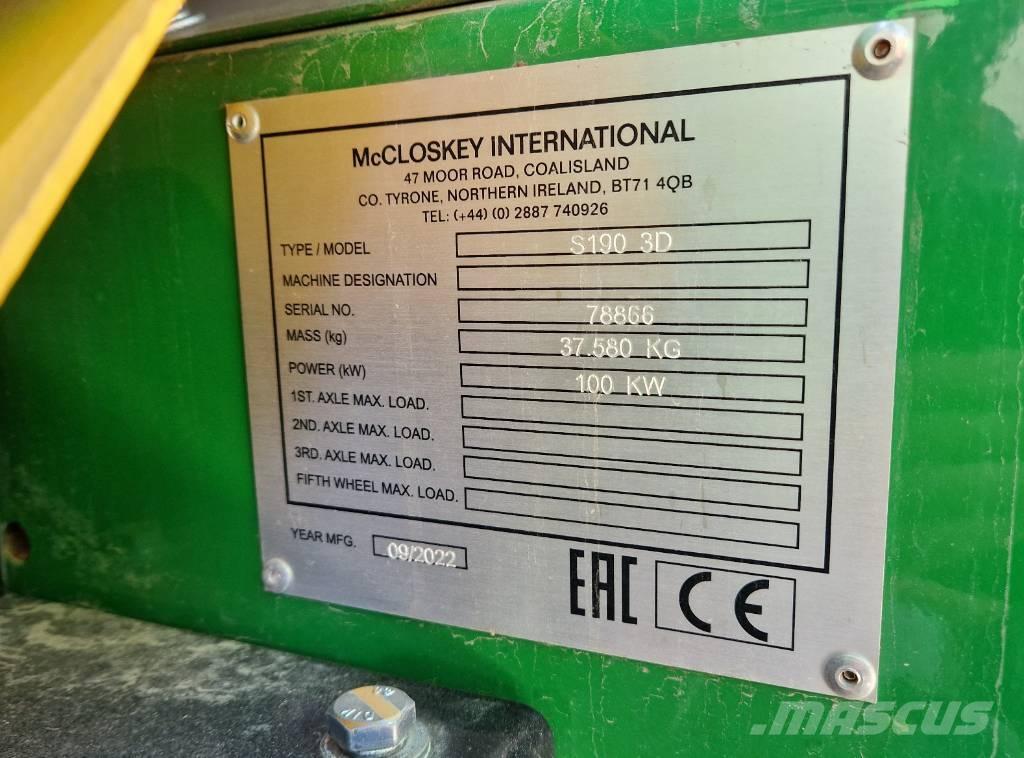 McCloskey S190 Mobile Siebanlagen