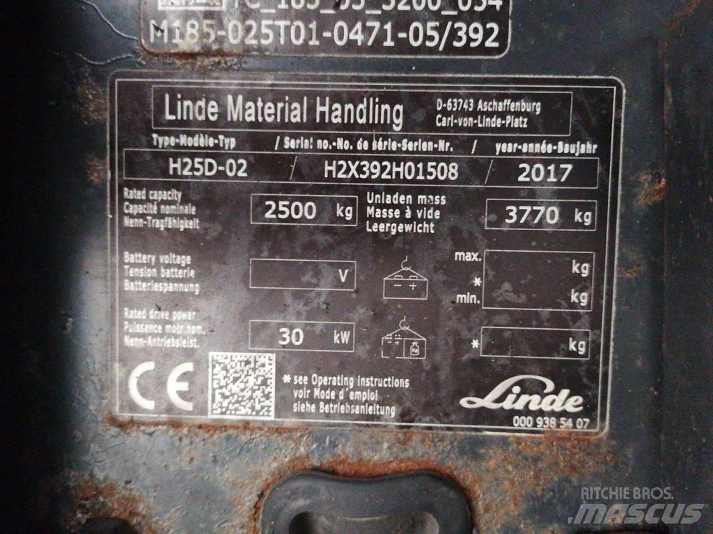 Linde H25D-02 Diesel Stapler