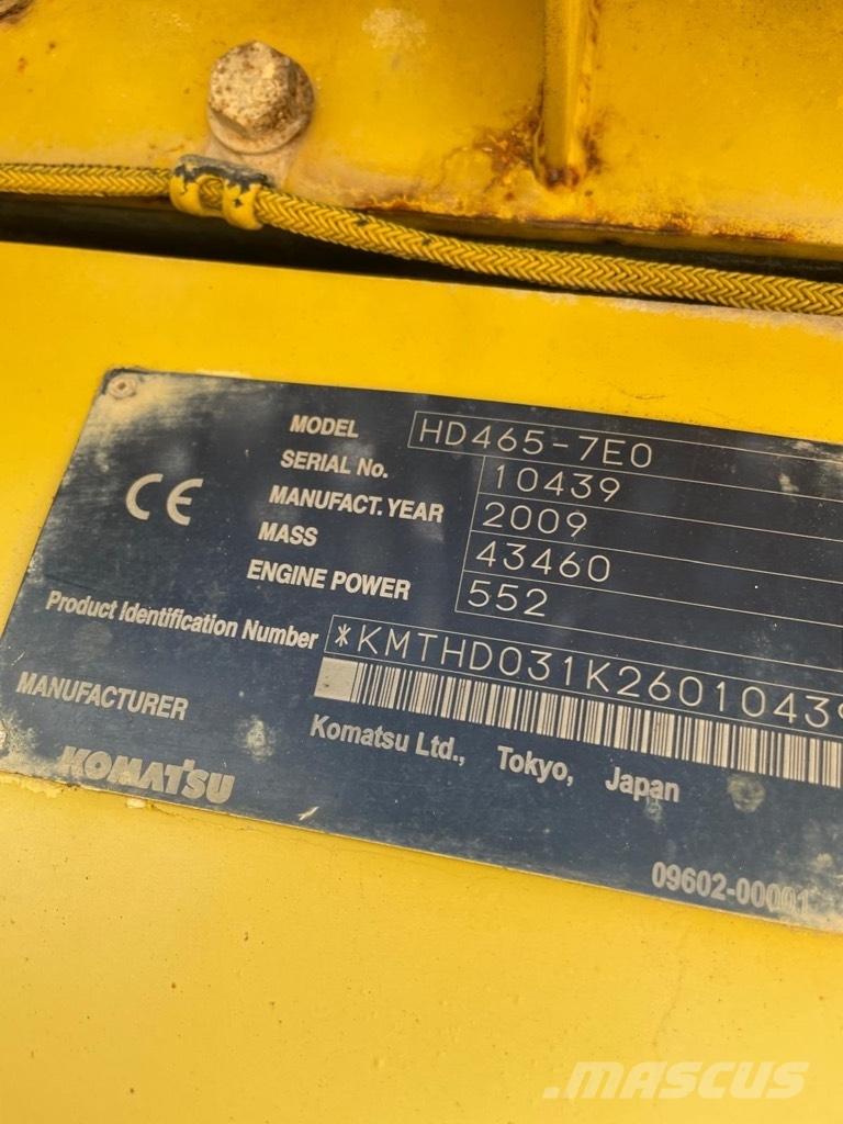 Komatsu HD 465-7 E0 Dumper - Starr