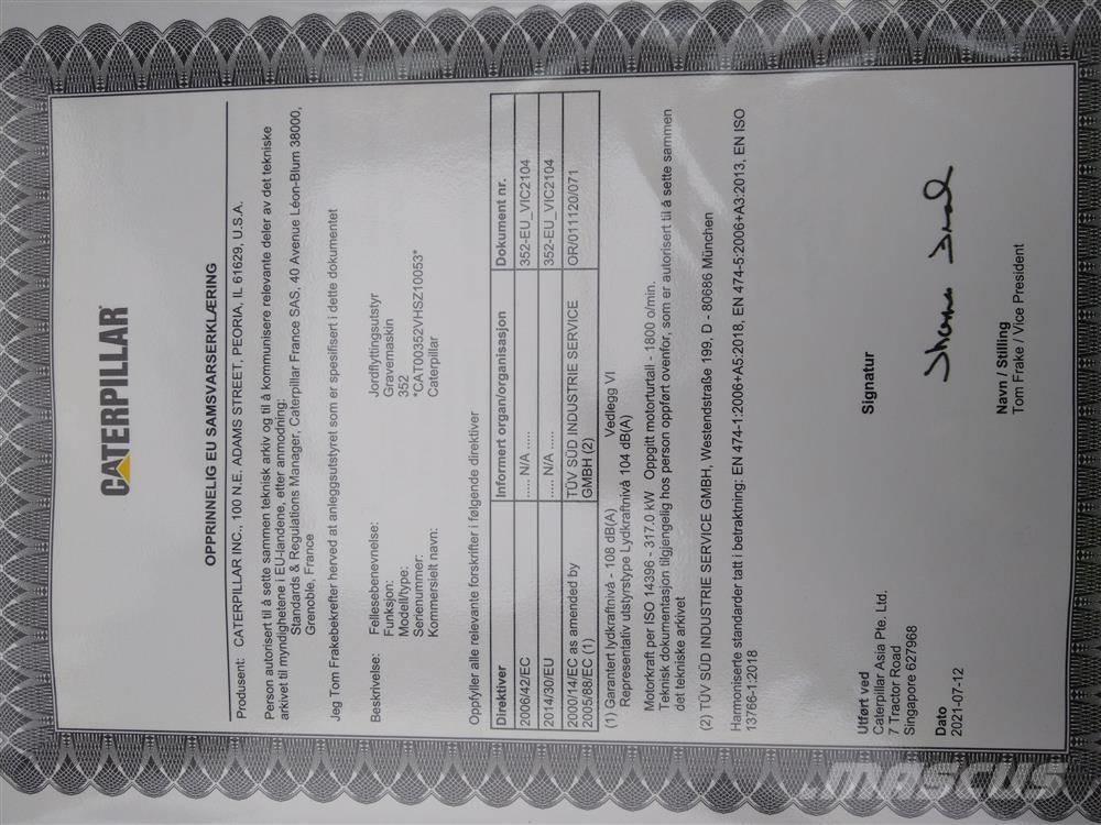 CAT 352 Raupenbagger