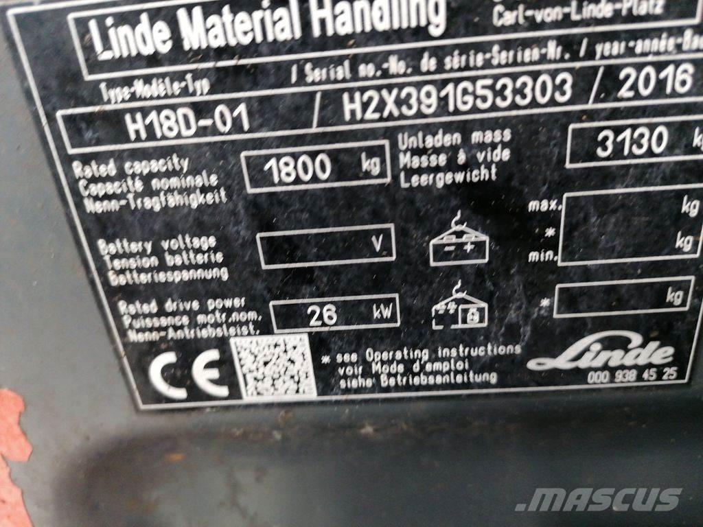 Linde H18D-02 Diesel Stapler