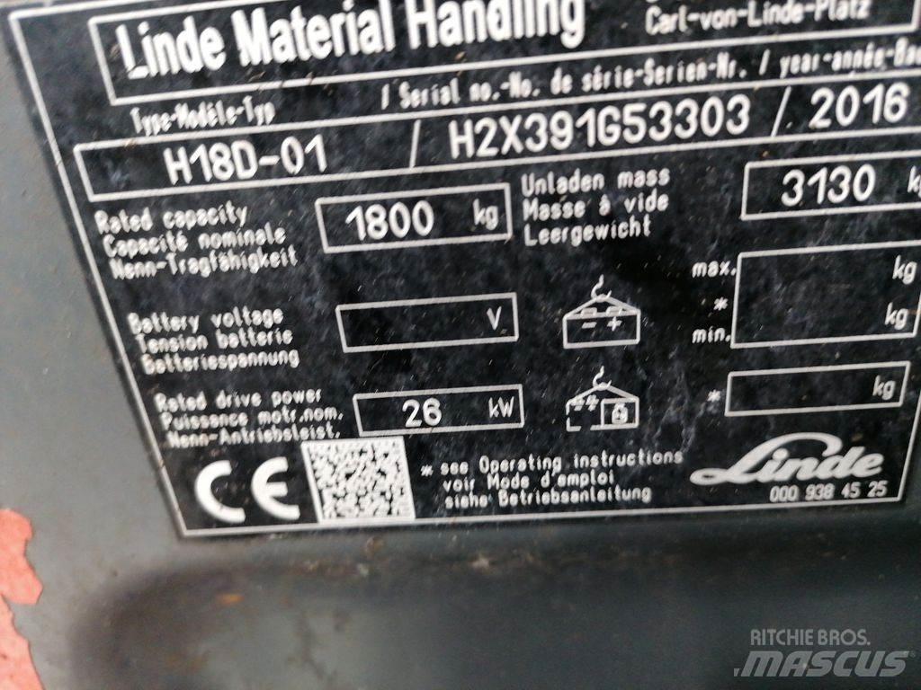 Linde H18D-02 Diesel Stapler