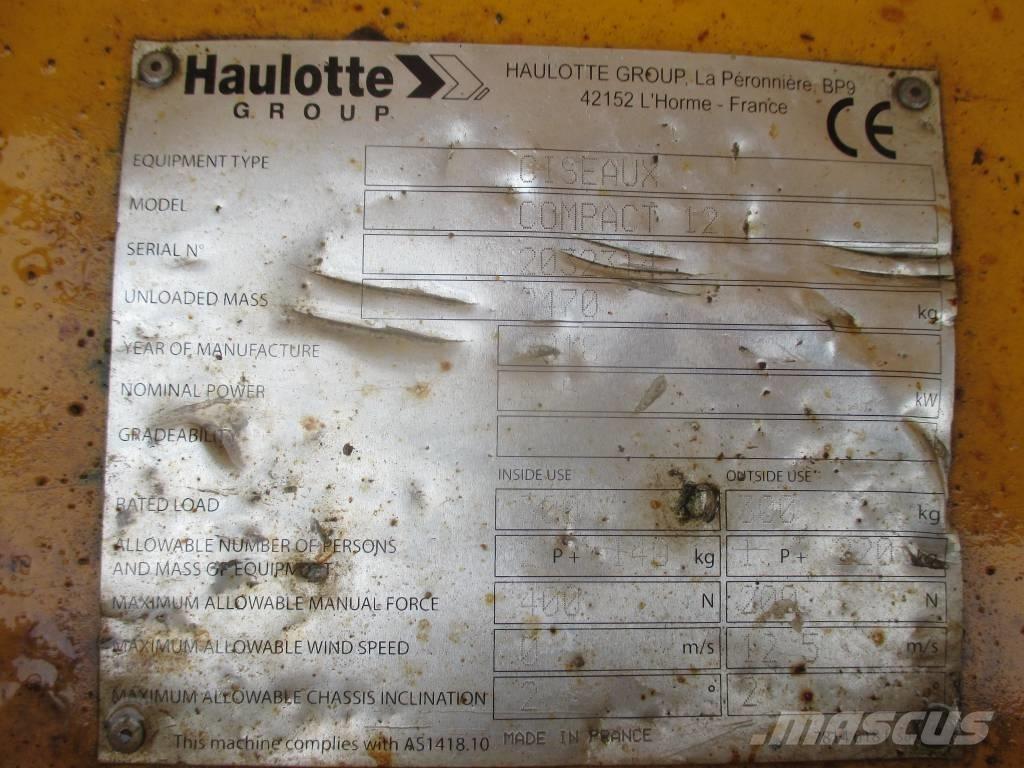 Haulotte Compact 12 Scheren-Arbeitsbühnen