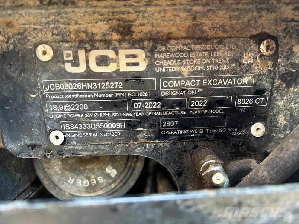 JCB 8026 Minibagger < 7t