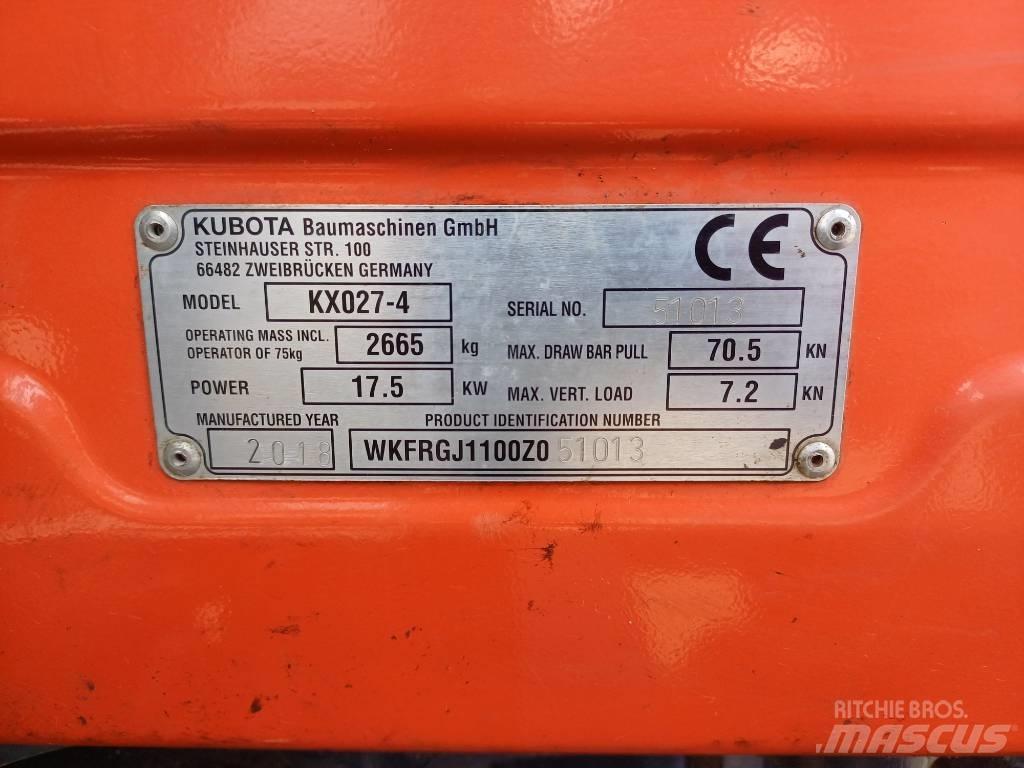 Kubota KX027-4 Minibagger < 7t