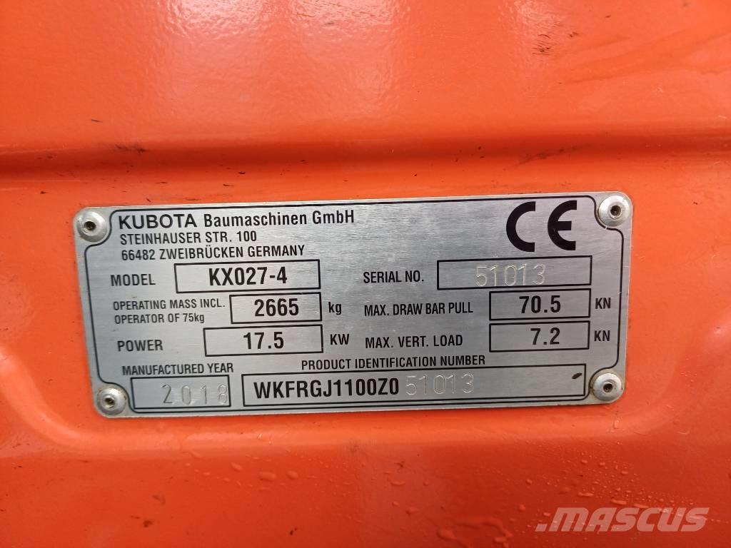 Kubota KX027-4 Minibagger < 7t