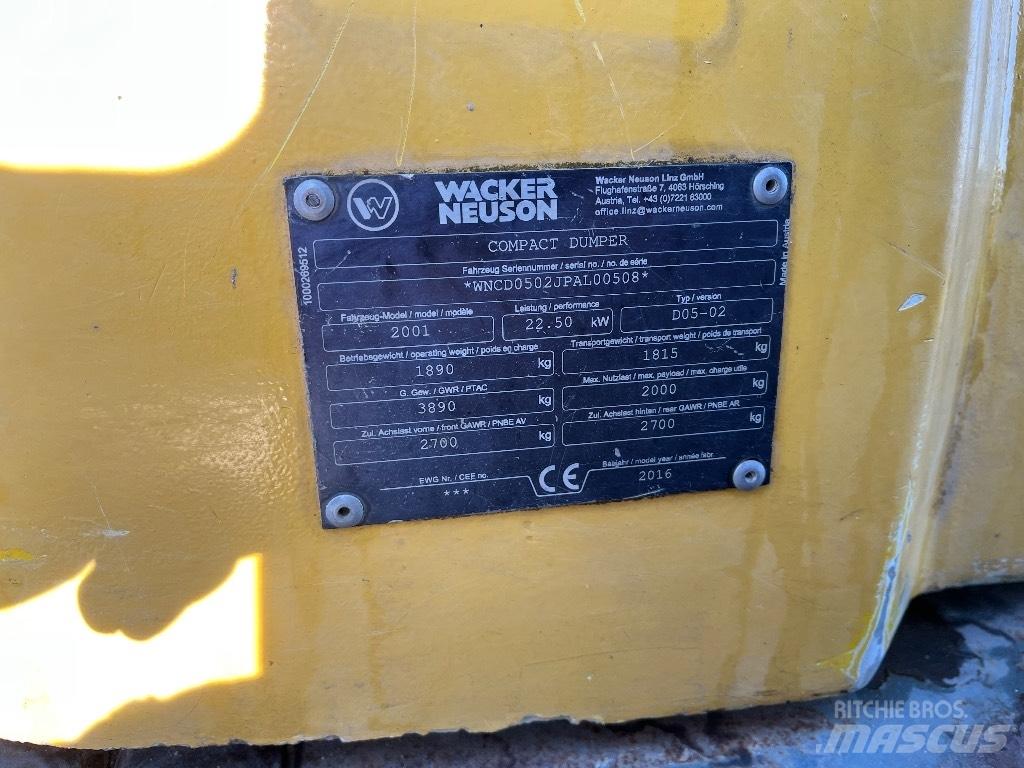 Wacker Neuson 2001 Minidumper