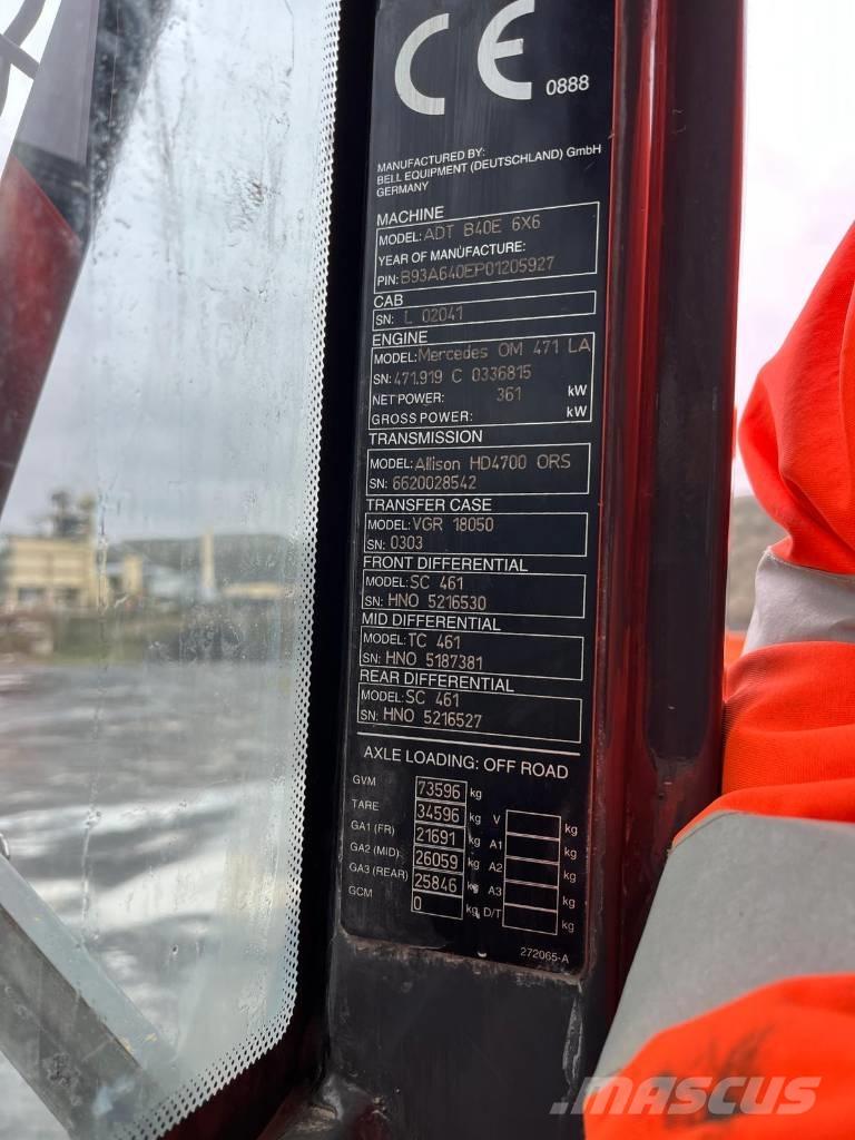Bell B40 6x6 Dumper - Knickgelenk