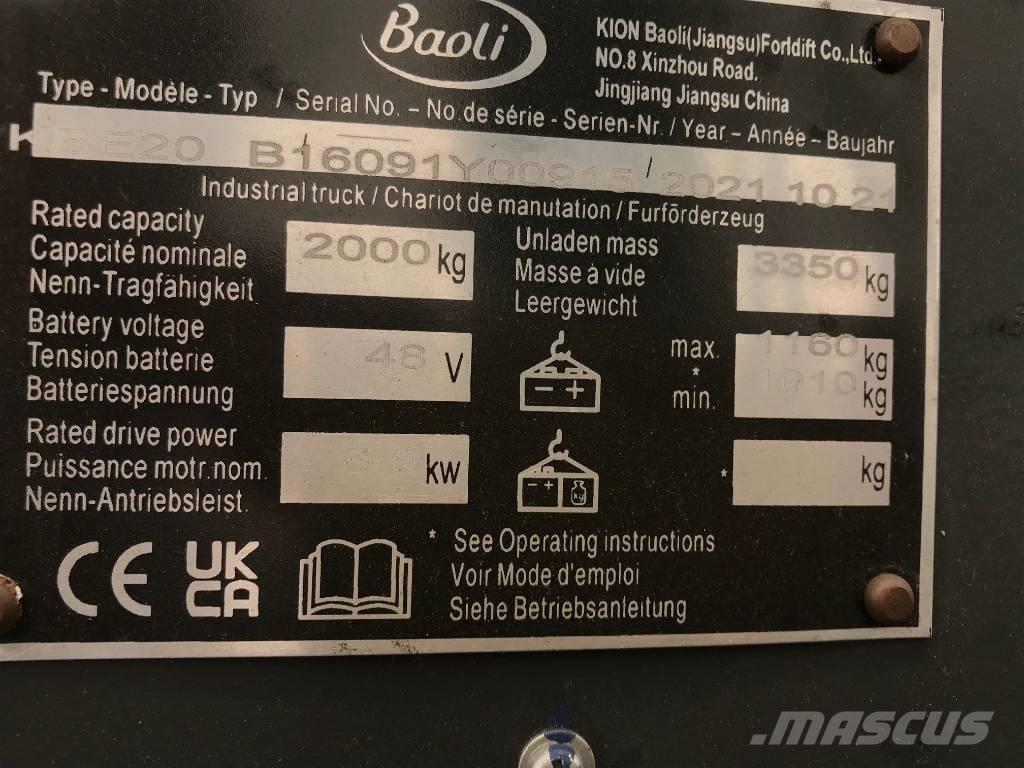 Baoli KBE 20-N Elektro Stapler