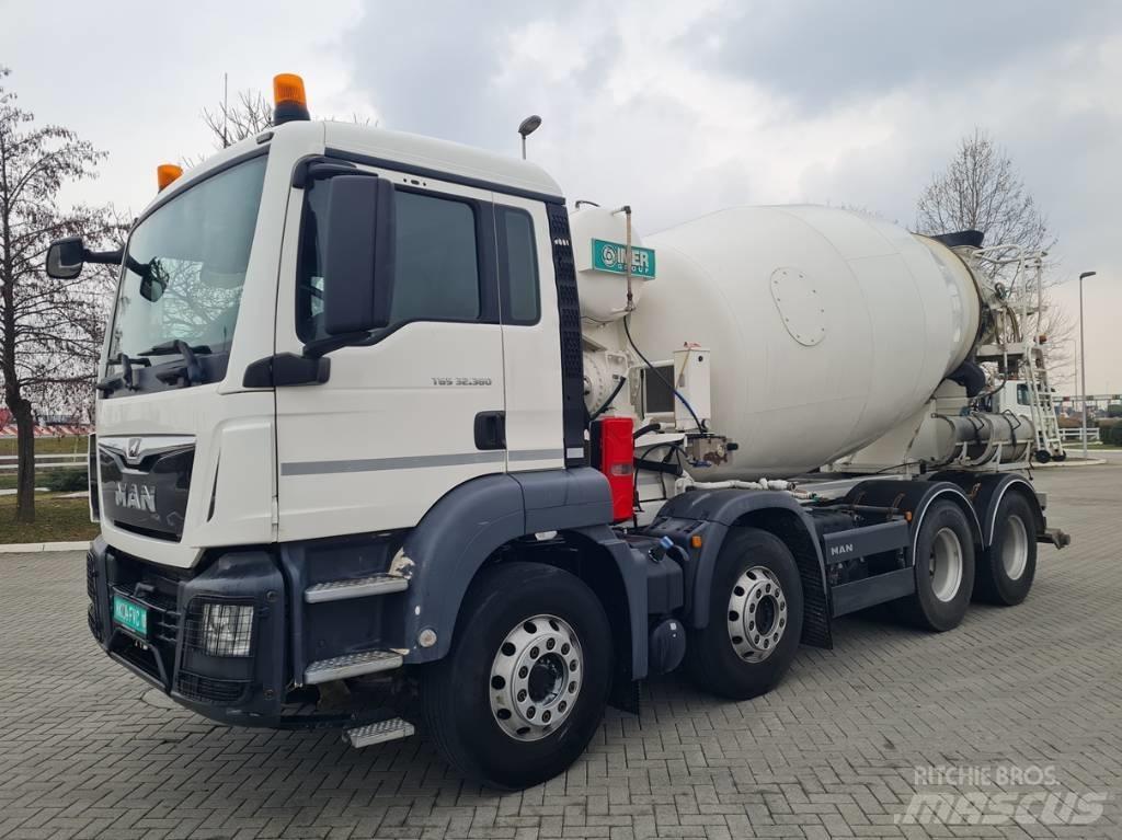 MAN 32.360 / IMER 9 m3 Beton-Mischfahrzeuge